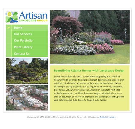 Artisan Landscape Group Homepage