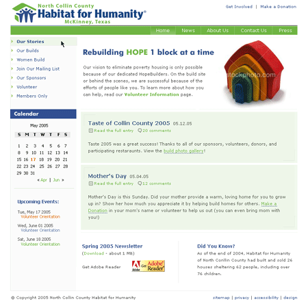 Habitat For Humanity Template Design