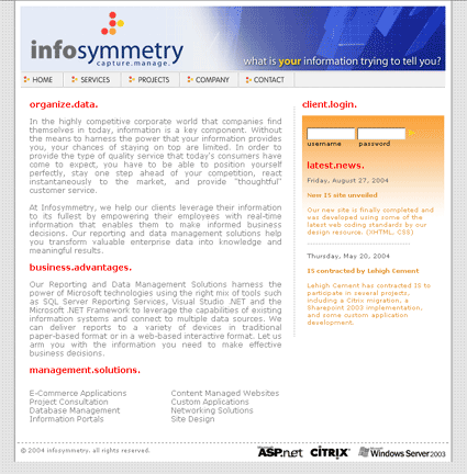 Infosymmetry
