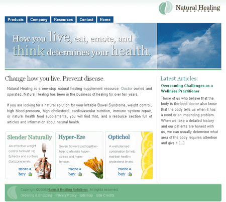 Natural Healing Homepage